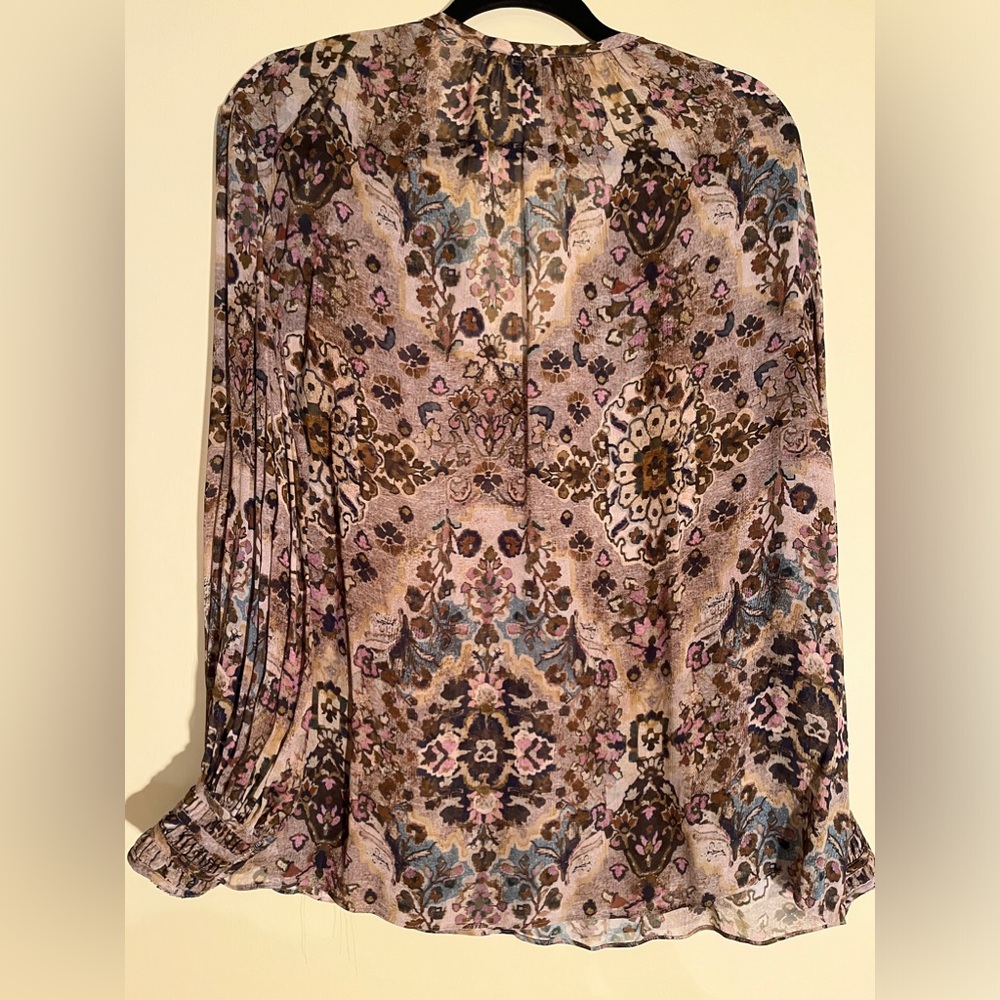 Massimo Dutti blouse , beautiful print. New - Picture 2 of 4